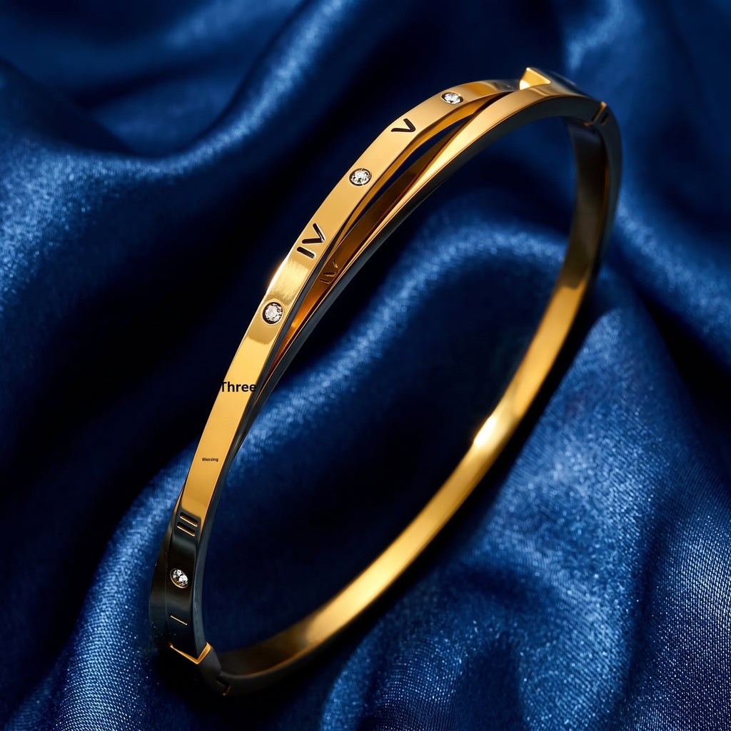 The Roman Numeral Crossover Bangle