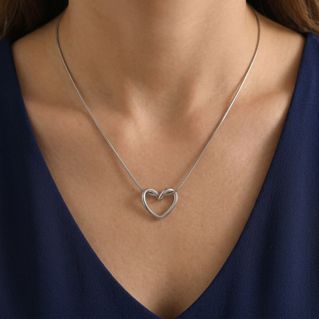 Interlocking Heart Pendant