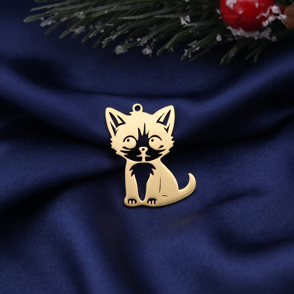 Cutout Kitten Pendant