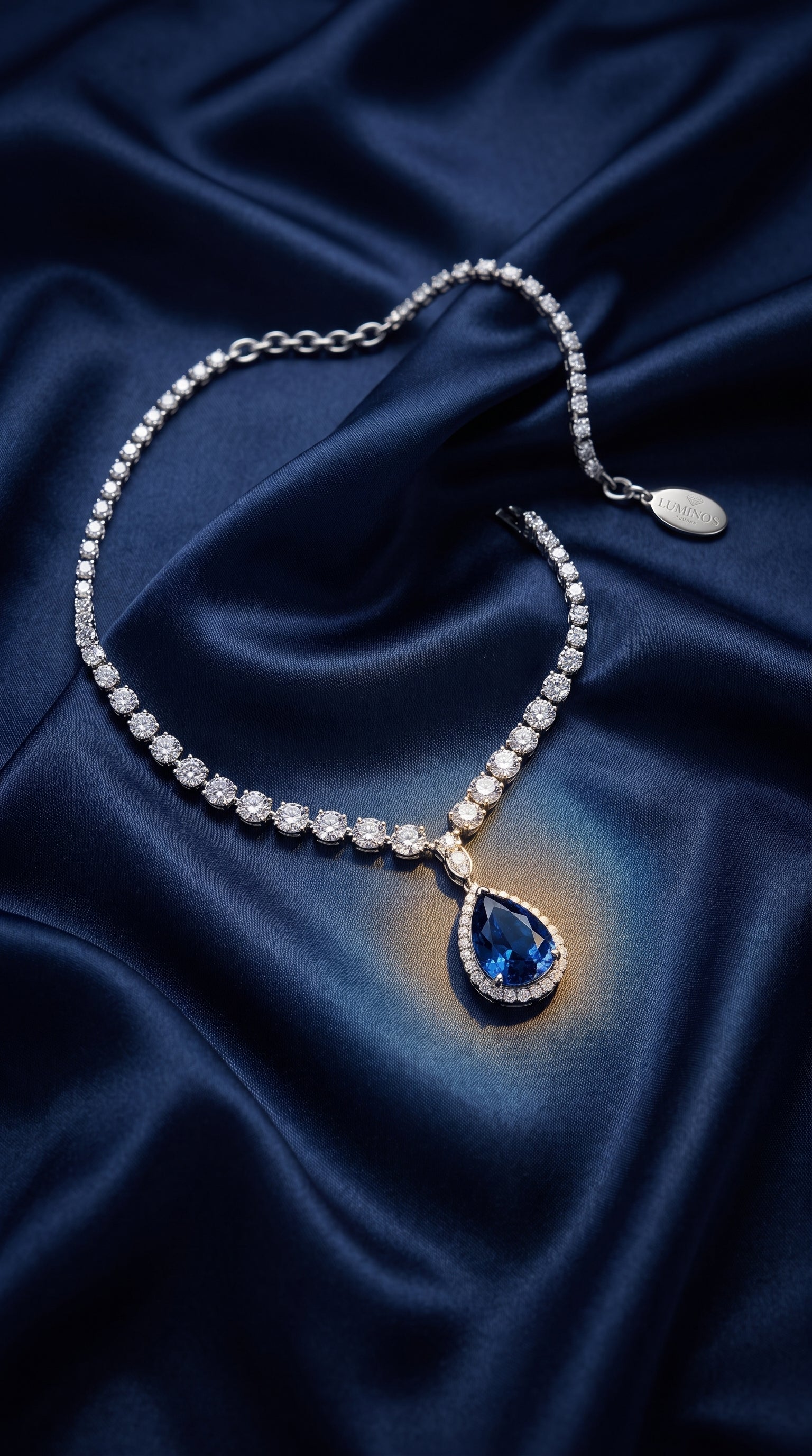 The Royal Sapphire Teardrop Necklace