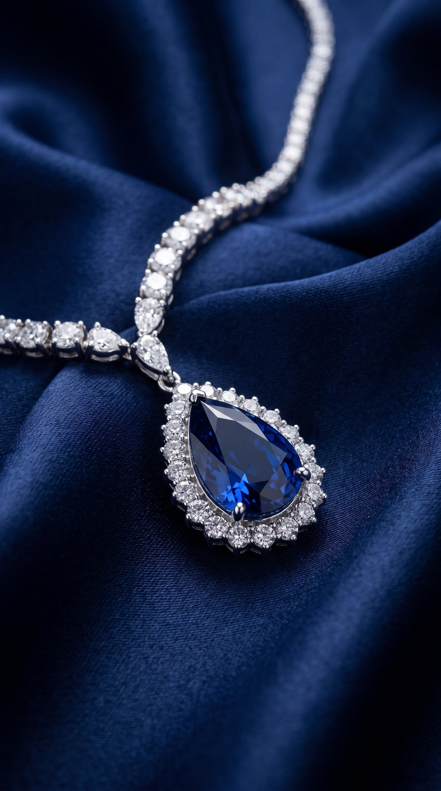 The Royal Sapphire Teardrop Necklace
