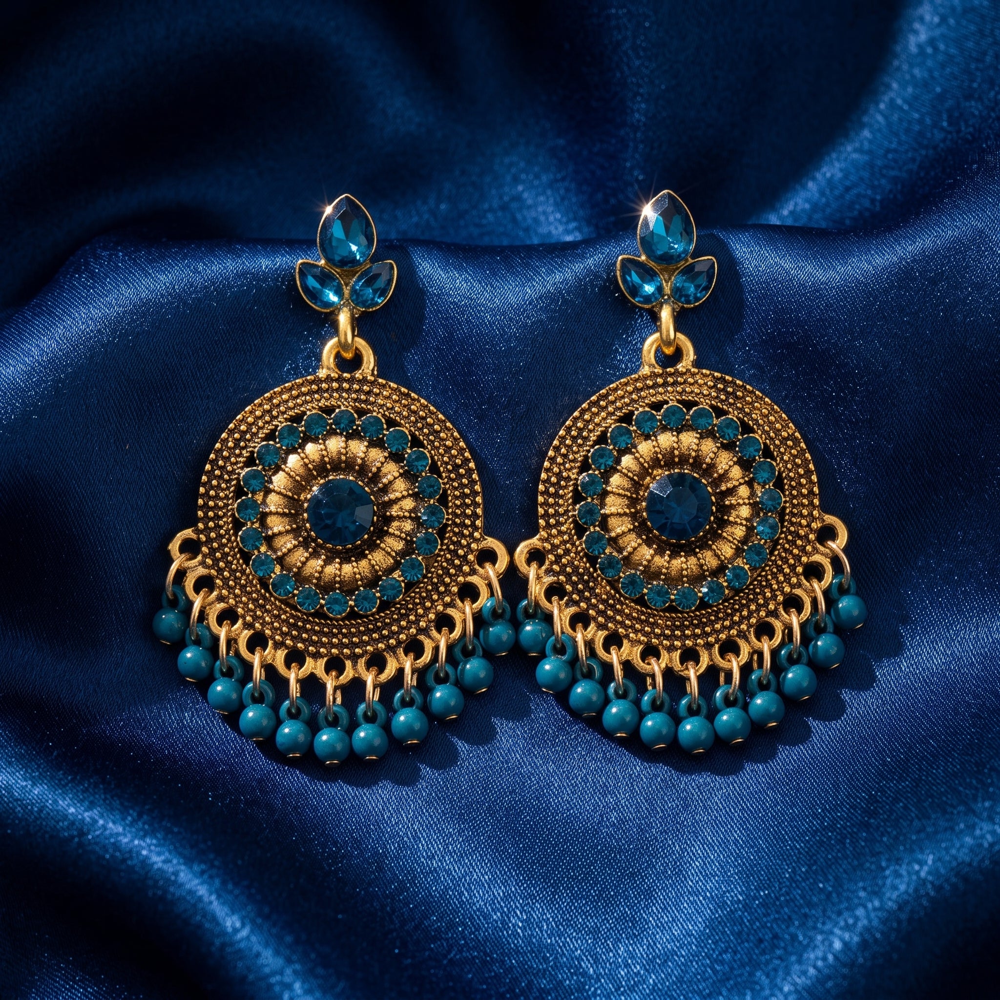 The Sapphire Empress Drop Earrings
