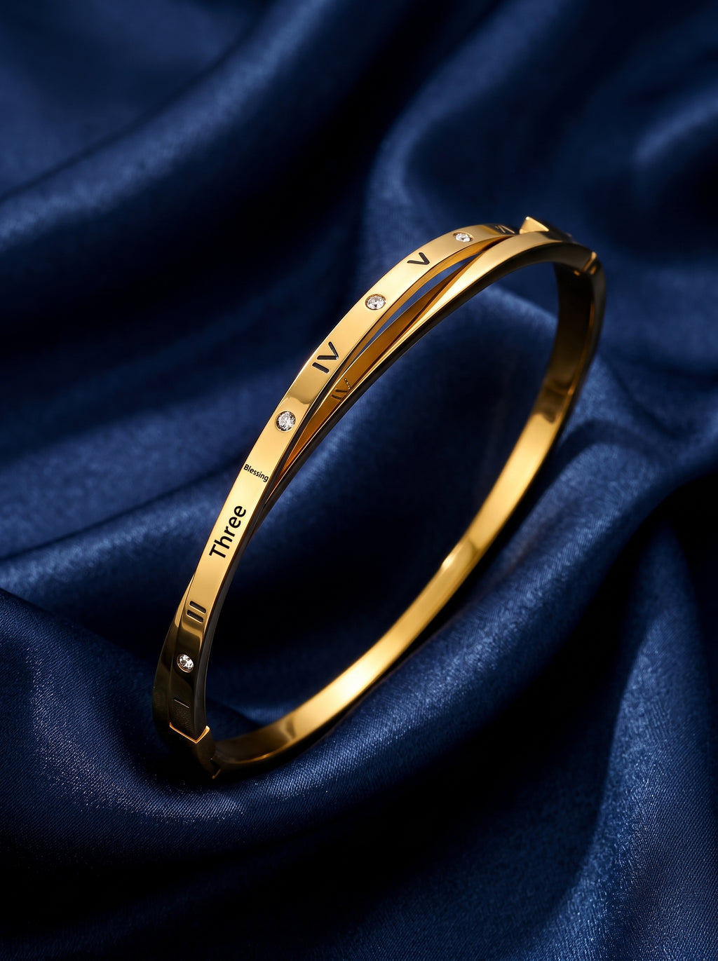 The Roman Numeral Crossover Bangle