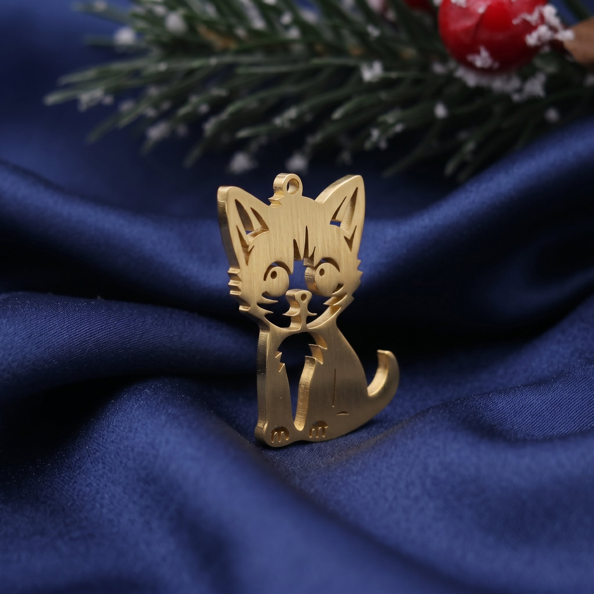 Cutout Kitten Pendant
