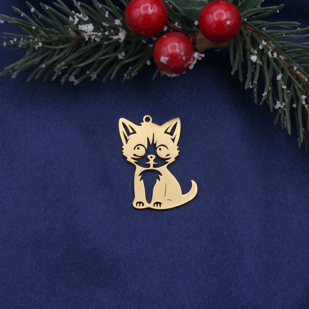 Cutout Kitten Pendant