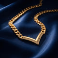 lysian Crystal V-Link Necklace