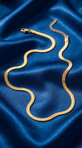 The Luxe Herringbone Snake Chain