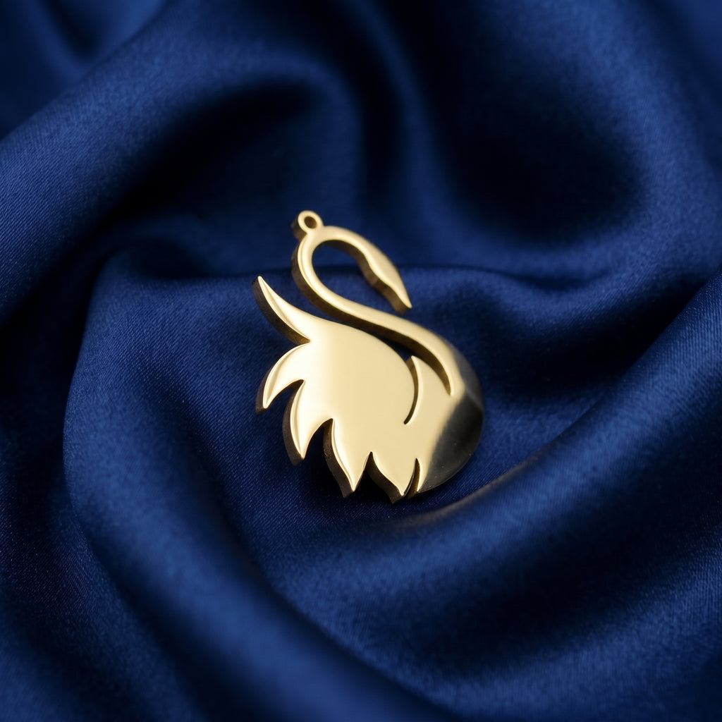 Swan Silhouette Pendant