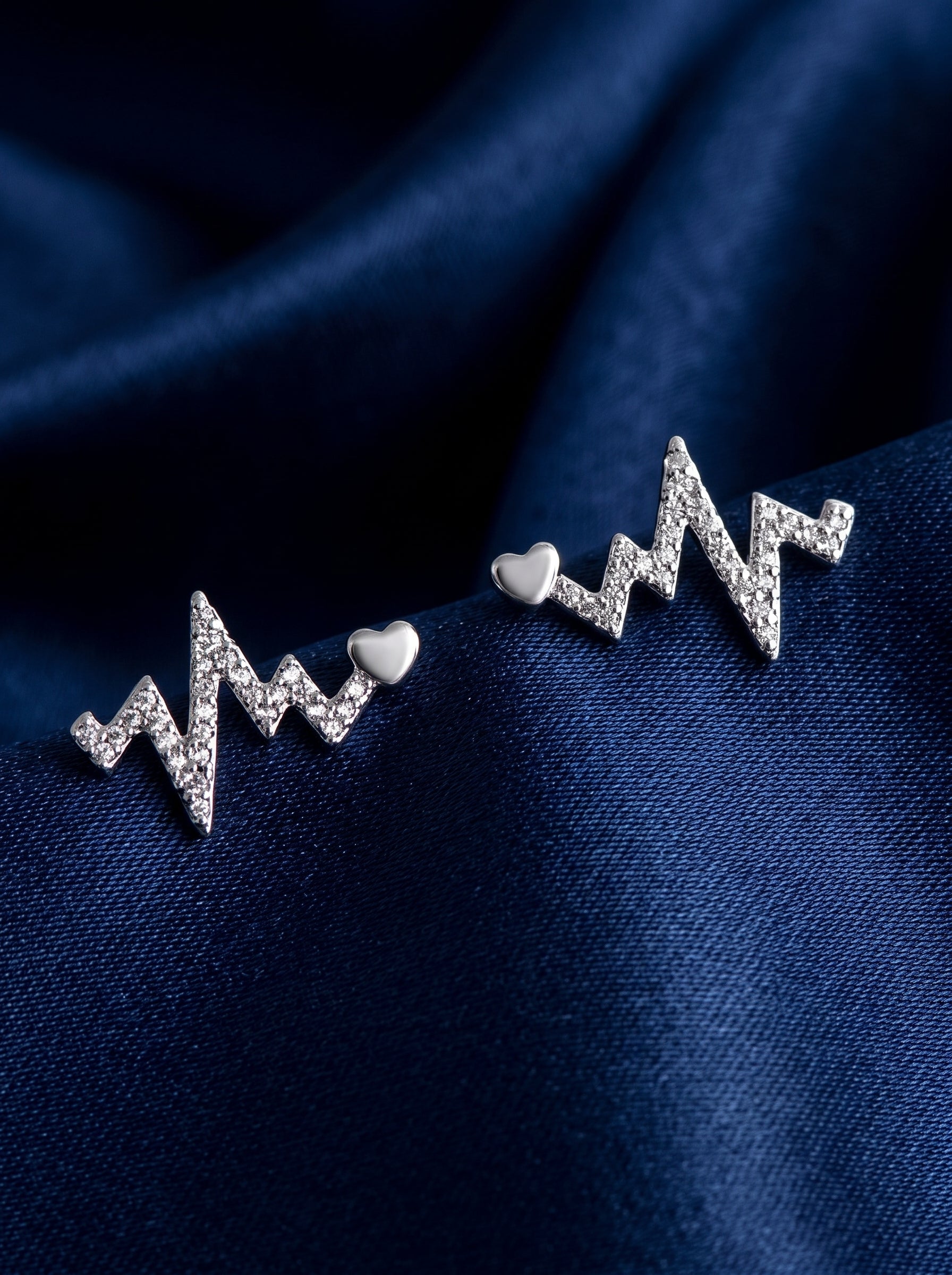 The Heartbeat Stud Earrings