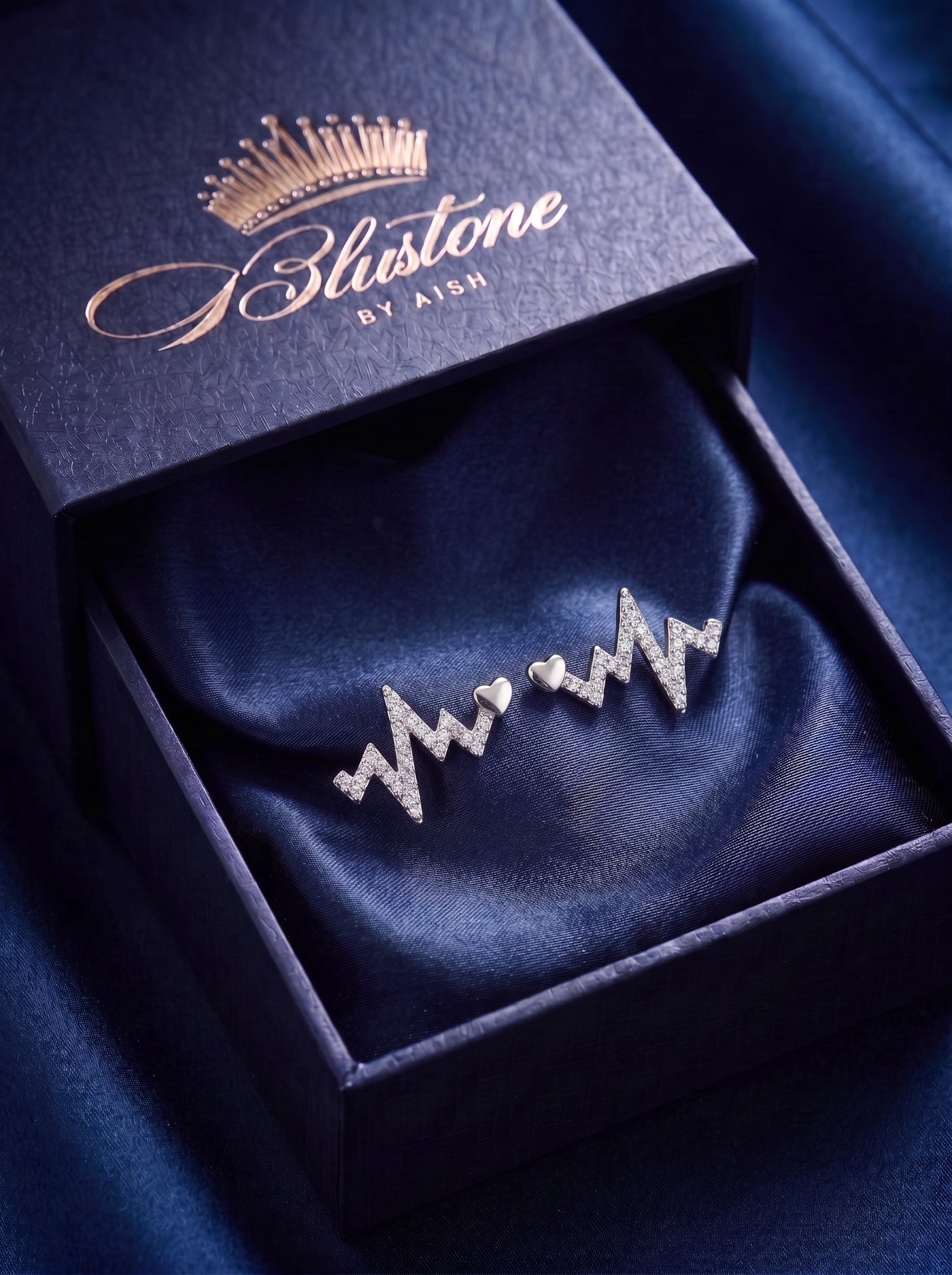 The Heartbeat Stud Earrings