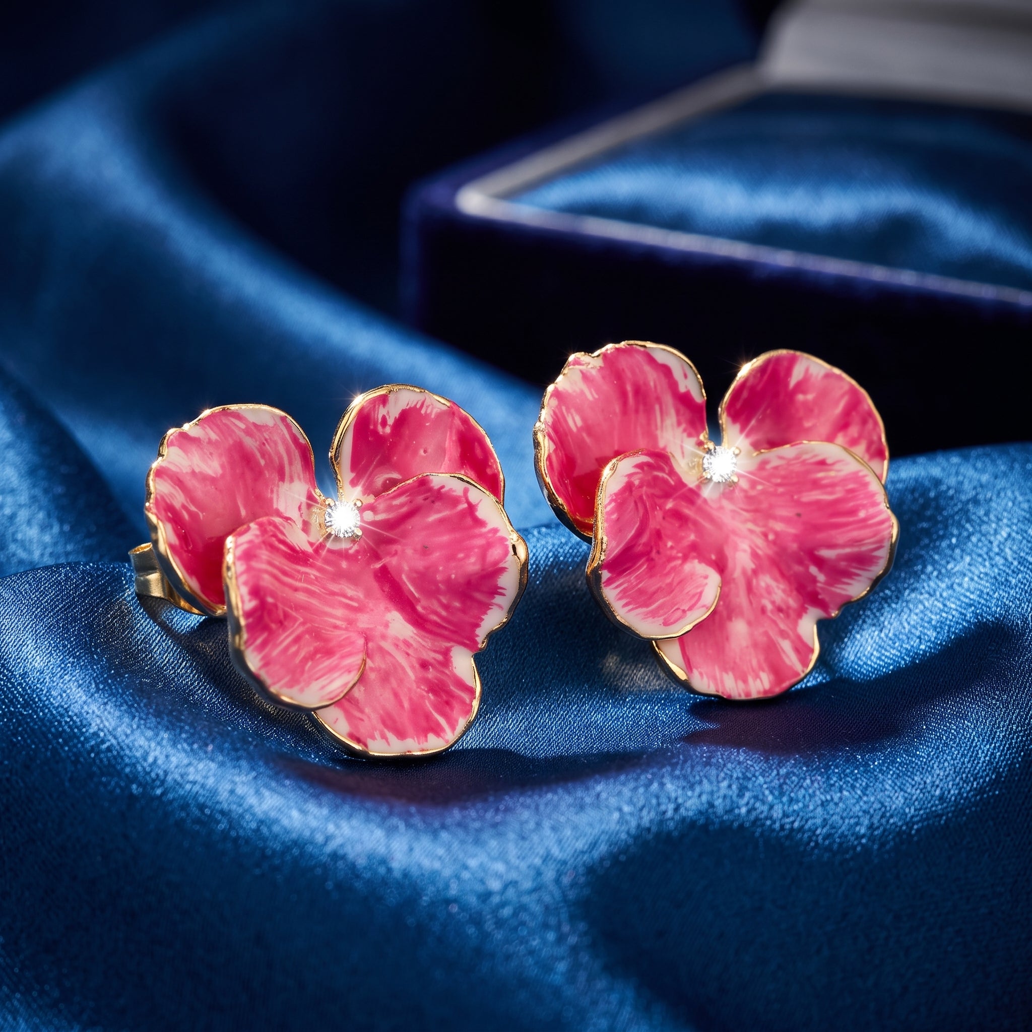 The Primrose Enamel Petal Studs