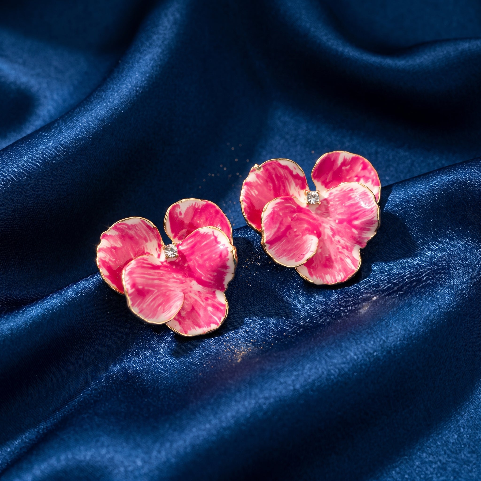 The Primrose Enamel Petal Studs