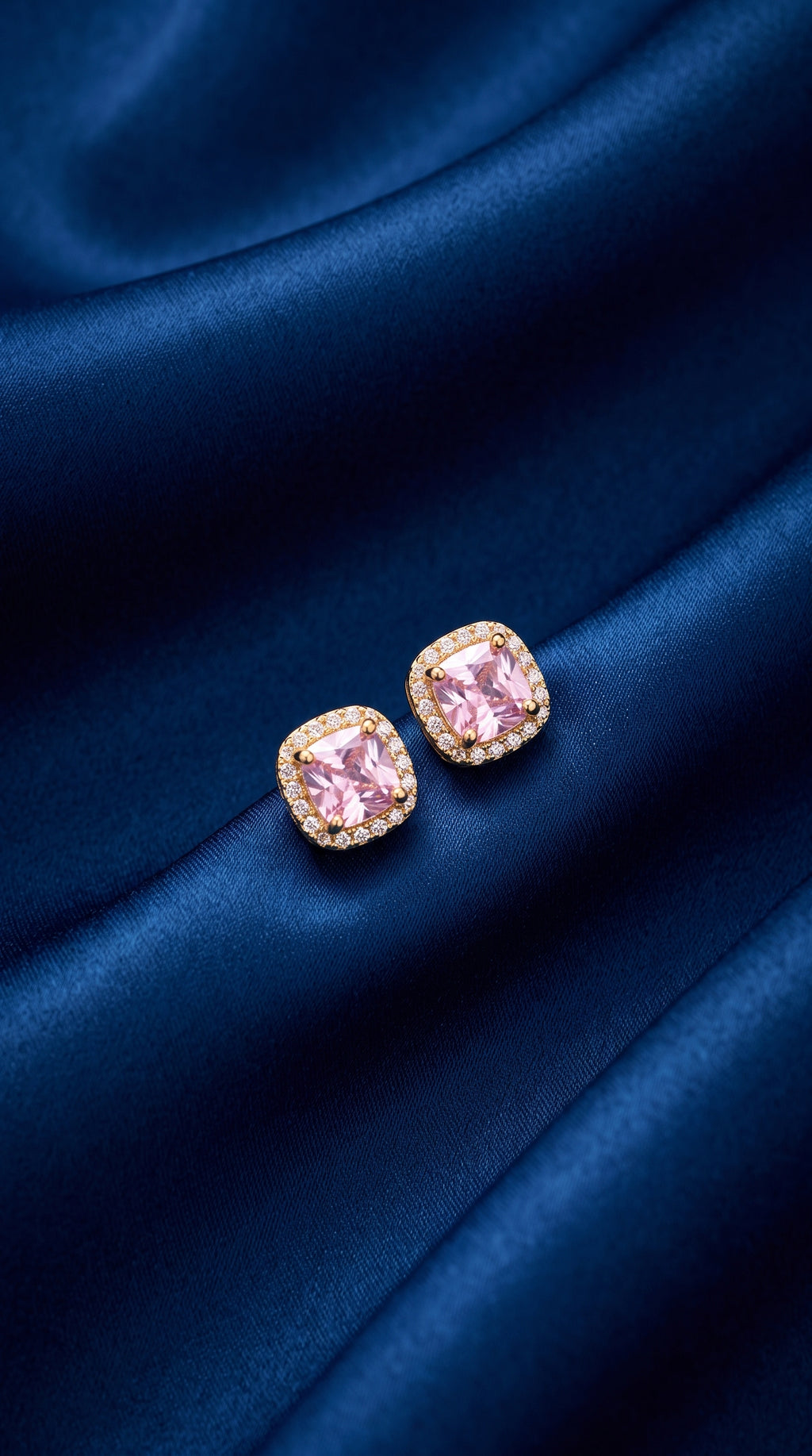 The Blush Halo Studs