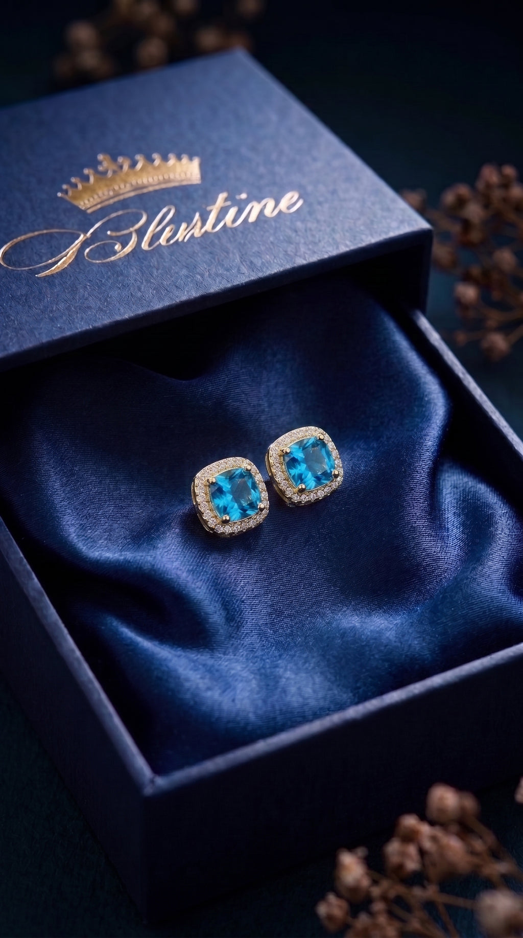 The Blush Halo Studs