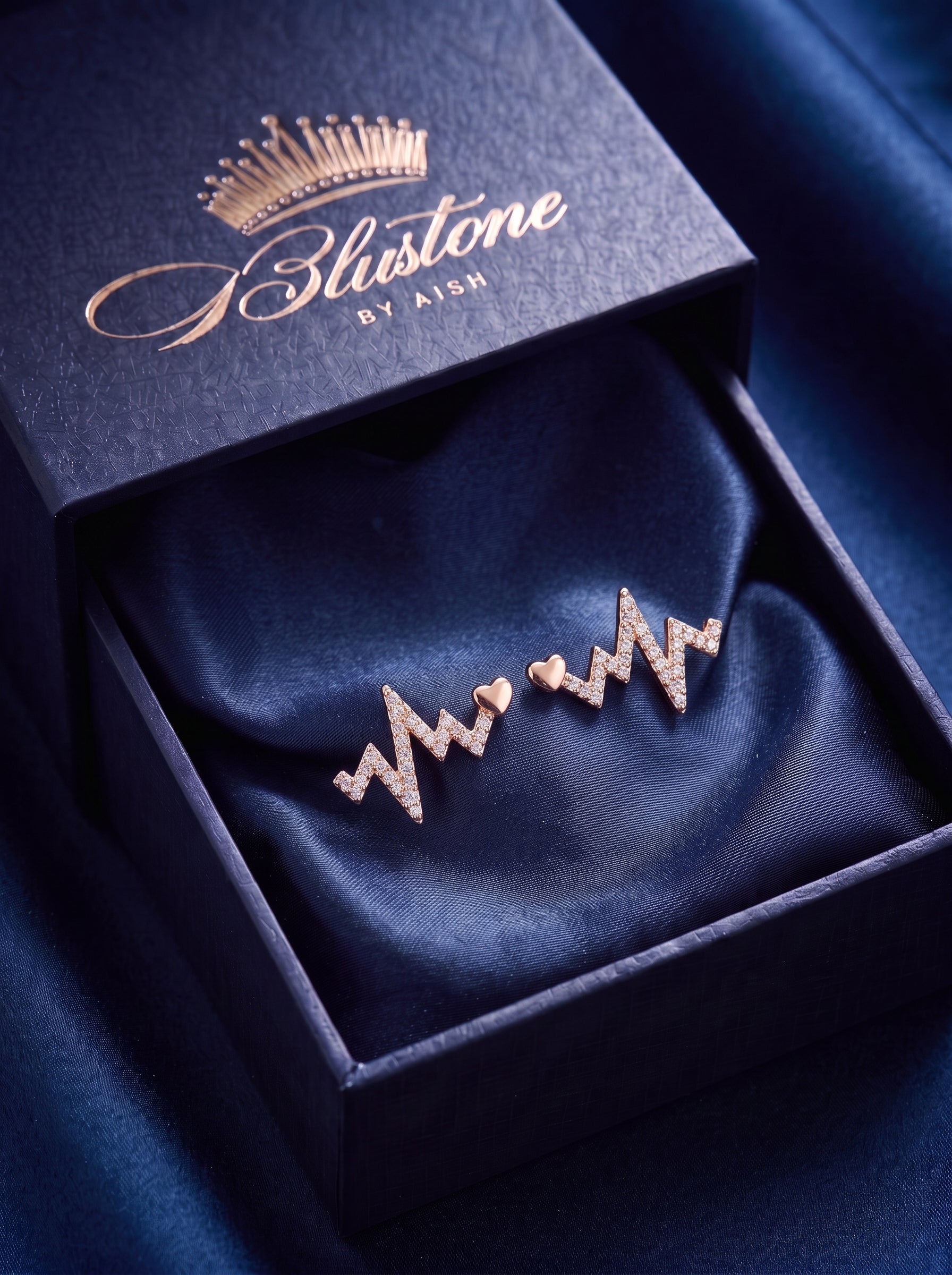 The Heartbeat Stud Earrings