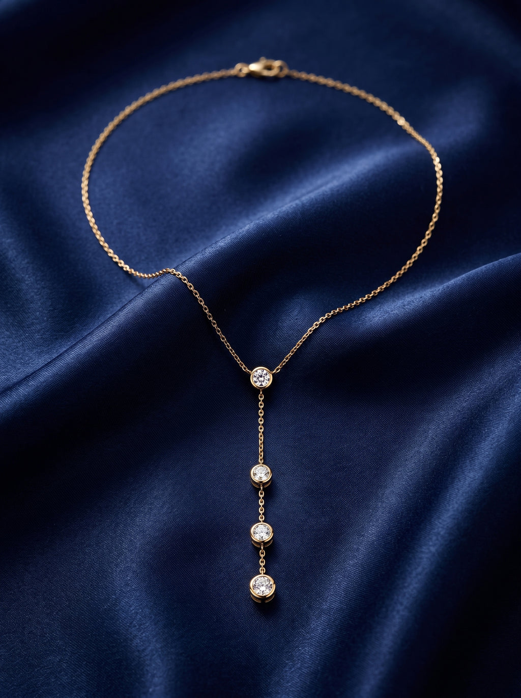 The Bezel Y-Drop Necklace