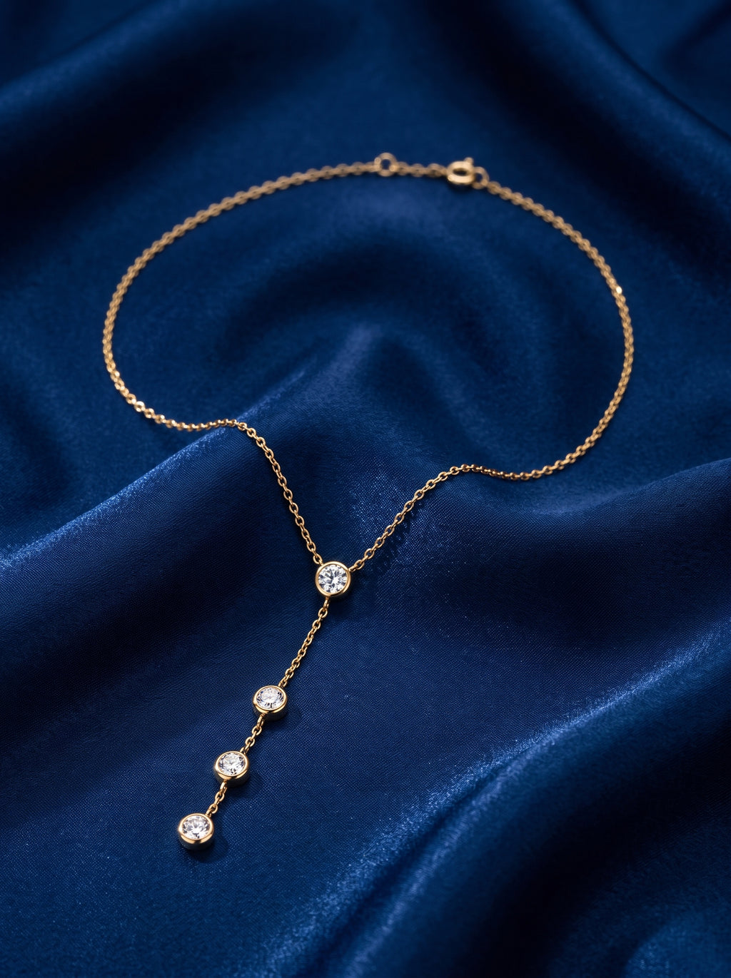 The Bezel Y-Drop Necklace