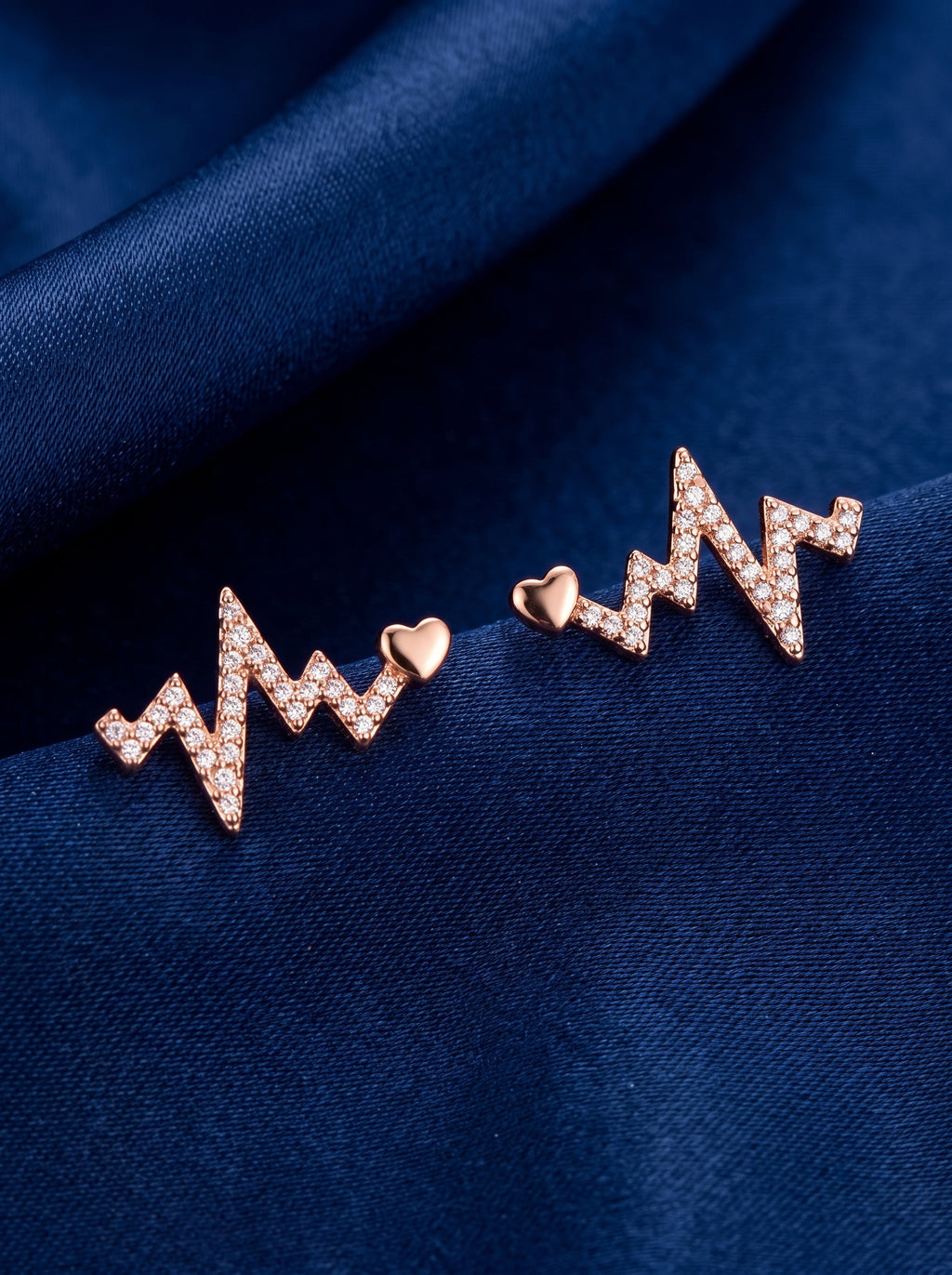 The Heartbeat Stud Earrings