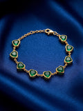 The Emerald Heart Chain Bracelet