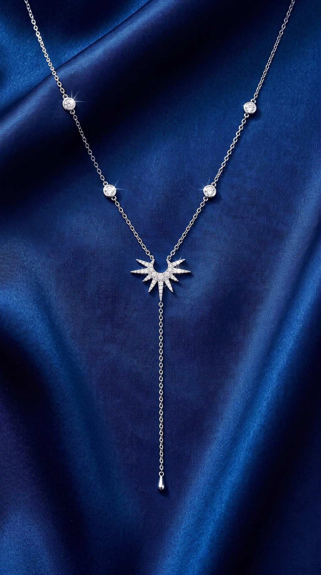 The Celestial Sunburst Y-Necklace