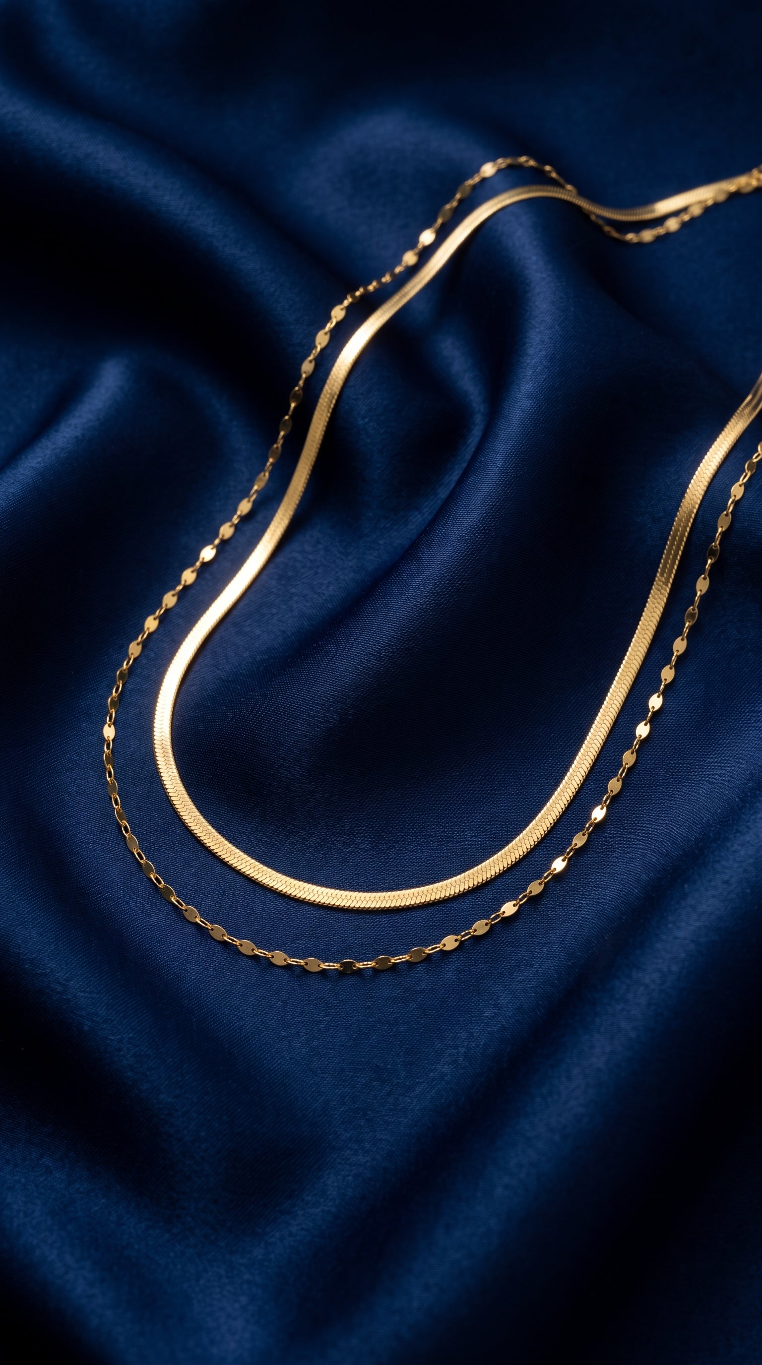 The Duo Snake & Shimmer Chain Set