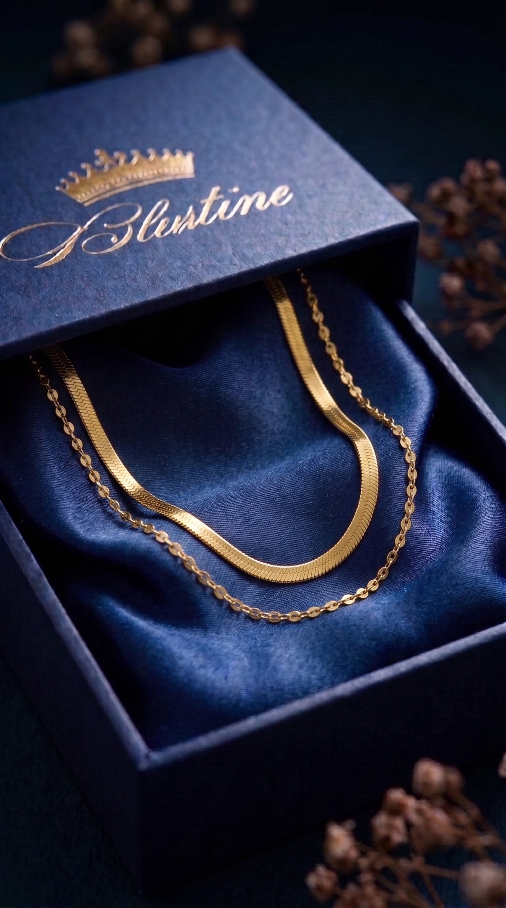 The Duo Snake & Shimmer Chain Set