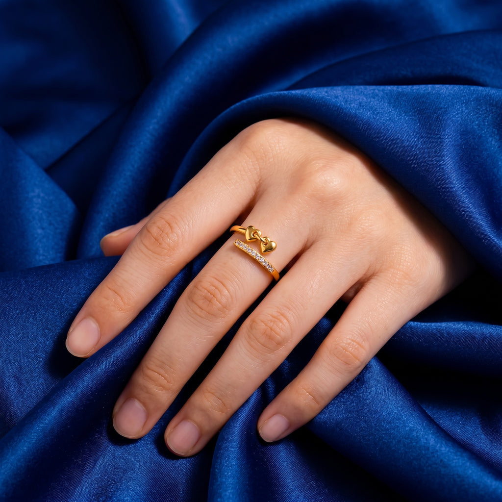 The Entwined Hearts Wrap Ring